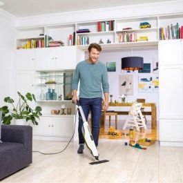 Mopa a vapor - KARCHER - SC 3 UPRIGHT EasyFix - Elimina hasta el 99,99% de virus y bacterias