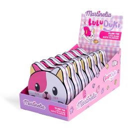 Martinelia 85478 Set Infantil Brillo de Labios y Esmalte de Uñas Soluble con Diseño Kitty en Lata de Metal Lulu & Duky