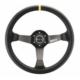 Sparco S015R345MLN Volante R345 de Piel, Diámetro 350mm, 3 Brazos Aluminio Negro para Competición y Carretera con Claxon Precio: 205.69000056. SKU: S3707933