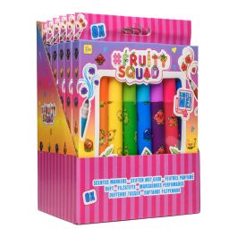 New Import Marcadores aroma punta gorda colores surtidos, 8 unidades