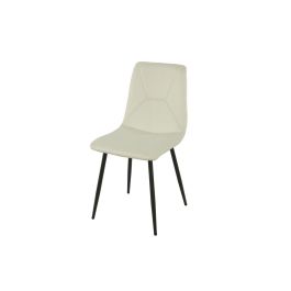 Silla Romimex Blanco Terciopelo Metal 45 x 89 x 55 cm