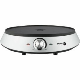Fagor FGC240 Crepera Eléctrica 1200W | 30 cm Diámetro | Superficie Antiadherente | Gris
