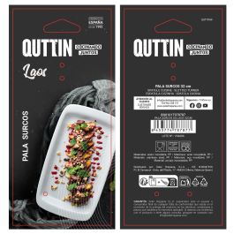 Quttin Pala de Surcos Laos de Acero Inoxidable 32 cm para Cocina (24 Unidades)
