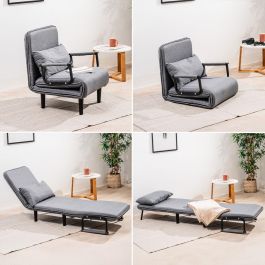 Sofá Cama Convertible Individual 4 en 1 Softfa InnovaGoods Sofá Cama Convertible Individual 4 en 1 Softfa InnovaGoods