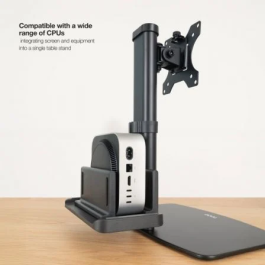 Tooq Soporte de Sobremesa DB1128TN-B Ajustable Giratorio Inclinable para Monitor hasta 6kg Compatible VESA 75x75 100x100