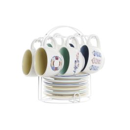 DKD Home Decor Set de 6 Tazas de Café 180ml Dolomita, Colección Salitre Mediterráneo, Azul y Verde, Aptas Microondas y Lavavajillas Precio: 19.6746. SKU: B14B7LCXNH
