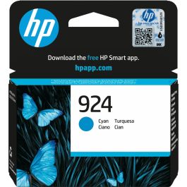 HP 924 Cartucho de Tinta Original Cian, Rendimiento Estándar, 400 Páginas Precio: 37.8900005. SKU: B19A48BN4F