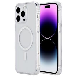 eSTUFF Funda Híbrida Magnética BERLÍN para iPhone 15 Pro Max - Transparente con MagSafe