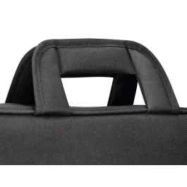 Q-connect Maletín para Portátil de 15,4" Negro con Asa y 2 Bolsillos Exteriores, 390x290x90 mm