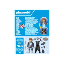 Playmobil 71835 Héroe Sombra sigiloso con lanzador de garfio y traje oscuro, para niños +4 años