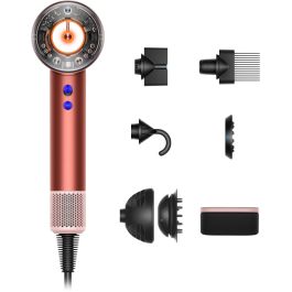 Dyson HD16 Supersonic Nural Secador de Pelo Rosa/Cobre, 1600W, Temperatura 100°C, Motor 110000 RPM, Boquillas, Difusor
