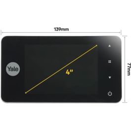 Yale DDV4500 Mirilla Digital Grabador 4'' LCD para Puerta 38-110mm Ángulo Visión 105°
