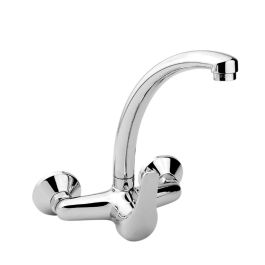 Edm Grifo monomando de cocina caño alto empotrado, cromado, cuerpo de latón con mango de zinc, cartucho cerámico Precio: 38.50000022. SKU: S7902440