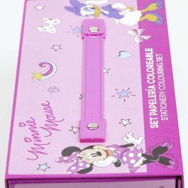 Set Papelería Coloreable Maletín Minnie Set Papelería Coloreable Maletín Minnie
