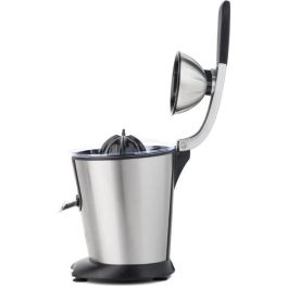 H.Koenig AGR80 Prensa de cítricos profesional con brazo articulado, 160 W, de acero inoxidable para zumos frescos en tu cocina