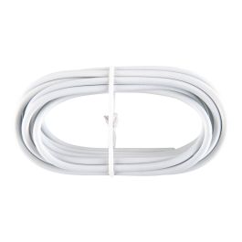 Cintacor PV025 Cable plastificado blanco portavisillo 3m PVC, incluye alcayatas