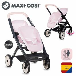 Smoby SMO3032162532218 Cochecito Gemelar Maxi-Cosi Rosa – Juguete para Niñas a partir de 3 años