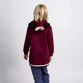 Sudadera con Capucha Niña Minnie Mouse Rojo 4 Años Sudadera con Capucha Niña Minnie Mouse Rojo 4 Años