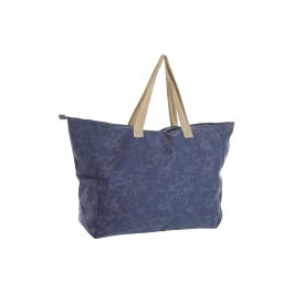DKD Home Decor Bolso Atlantico Azul Beige 24 x 50 x 60 cm (4 Unidades)