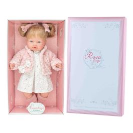 ROSA TOYS Muñeca Daniela Habladora Español 40cm Habla Como Niña Cuerpo Blando Presentación Caja