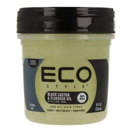 Eco Styler Gel de peinado máxima fijación con aceite de ricino negro y linaza 8Oz/235 ml Precio: 3.78999951. SKU: SBL-50157
