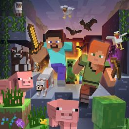 Ravensburger Puzzle 3x49 Piezas Minecraft - Set de 3 Puzzles Infantiles con Imágenes del Juego para Niños y Niñas a partir de 5 Años