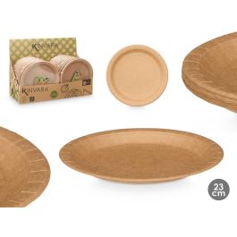 Set 18 Platos Kraft 23 cm Kinvara - Papel Natural (48 Unidades) Precio: 88.99000055. SKU: B1K7TV4ZVG