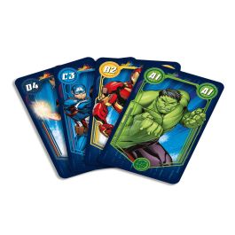Shuffle 10028043 Juego de Cartas 4 en 1 Avengers Incluye Familias, Juego de Acción, Parejas y Snap, para +4 años, Español