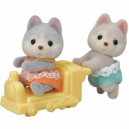 Sylvanian Families - Gemelos Husky con 1 vagón - Figuras coleccionables Precio: 24.78999963. SKU: B12P4MVDYC