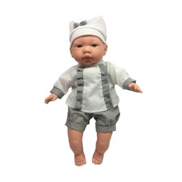 Tachan Muñeca 40 cm, Cuerpo Blando, Vestido Gris con Pantalón y Gorrito, 12 Sonidos de Bebé (Pilas Incluidas, +3 Años) Precio: 17.69000035. SKU: B1KA9TQHLQ