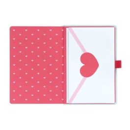 ERIK Cuaderno A5 Premium Purrfect Love Pusheen con Bolígrafo Proyector (96 Hojas, Tapa Dura, Cierre Elástico)