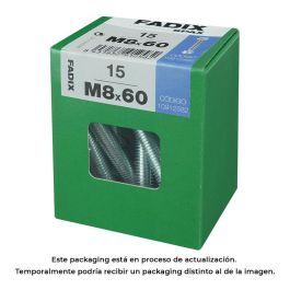 Fadix Tornillo Métrica Cabeza Hexagonal con Tuerca, Cincado M8x60mm, Caja de 15 Unidades Precio: 5.59000035. SKU: S7913736
