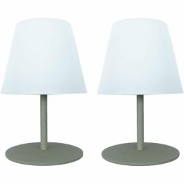 Juego de 2 lámparas de mesa inalámbricas - LUMISKY - TWINS - Oliva - H16 cm - LED