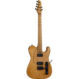 EKO Tero 601 Lignum Guitarra Eléctrica Natural de 6 Cuerdas con Cuerpo de Aliso y Pastillas Humbucker - Arce Tostado