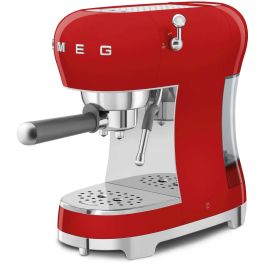 Smeg ECF02RDEU Cafetera Espresso de Estilo Años 50 Roja