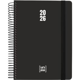 Agenda Anual (2026) Grafoplas Colors Espiral Tapa Extradura Con Goma A5 210X150 D/P Negro Precio: 12.50000059. SKU: B1GCGA2DAF