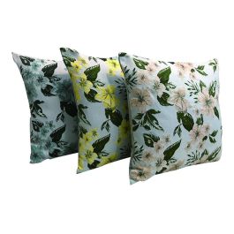 DKD Home Decor Cojín Shabby Chic con Cremallera y Estampado Floral Poliéster Jacquard 45x45x10 cm Amarillo, Verde, Beige - Pack 6 Unidades Precio: 43.82136. SKU: B15Z4VCHJQ