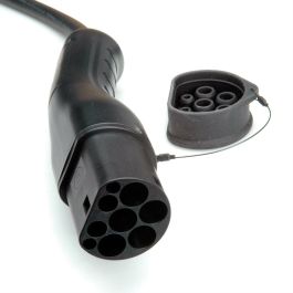 ROLINE 19080023 Cable de Carga EV Tipo 2 a Tipo 2 Trifásico 3 Fases 22kW 3m Negro IP54/IP65