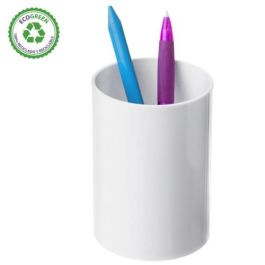 Archivo 2000 Cubilete portalápices Ecogreen blanco pastel opaco plástico 100% reciclado diametro 75 mm alto 105 mm Precio: 1.5900005. SKU: B1D8KAJDQC