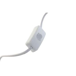 DKD Home Decor Lámpara de Sobremesa Tradicional Blanco Beige Pack 2 Unidades E14 25W Metal Acrílico y Plafón Tela Alto 46 cm