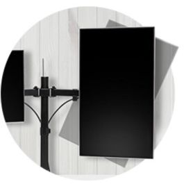 Kensington Brazo Doble Monitor SmartFit Ergo Extensible K55409WW, Soporte para 2 Pantallas hasta 34", 8 kg, Ajuste Ergonómico, Negro