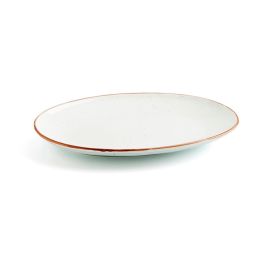 Ariane Fuente Oval Porcelana Terra Profesional 32 cm Beige - Pack 6 Unidades - Apto Lavavajillas, Microondas y Horno 170°C