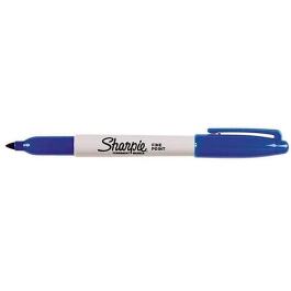 Sharpie Rotulador Permanente Punta Fina Azul Trazo 1mm Resistente al Agua