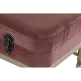 Descalzadora Glam DKD Home Decor Rosa Dorado 40 x 47 x 80 cm Set de 2 Descalzadora Glam DKD Home Decor Rosa Dorado 40 x 47 x 80 cm Set de 2
