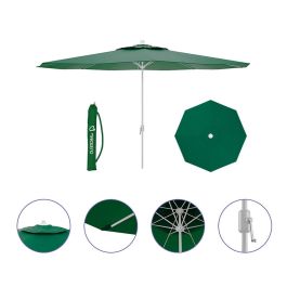 Marbueno Sombrilla Acero 8 Barillas D300 cm Polyester Verde Jardin, Piscina y Terraza 10190 Marbueno Sombrilla Acero 8 Barillas D300 cm Polyester Verde Jardin, Piscina y Terraza 10190