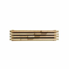 Livoo MES142 - Juego de 4 Tablas de Cortar Madera de Caucho con Lengüetas 26x18 cm y Estante de Almacenamiento