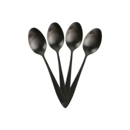 Home Deco Factory Cubertería 16 Piezas Negra Colección Lounge Acero Inoxidable