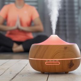 Humidificador Difusor de Aromas con LED Multicolor Wooden-Effect InnovaGoods Precio: 32.064999346600004. SKU: V0100980