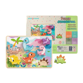 Imaginovo Puzle Infantil Madera 3D Dinosaurios +12 Meses 8 Piezas 29,5x22x1,7cm Precio: 10.50000006. SKU: B1HJDY8DB4