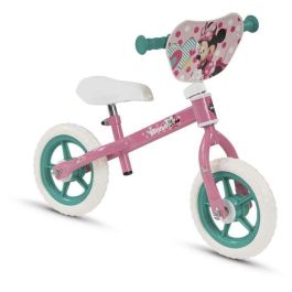 Huffy Bicicleta sin Pedales Minnie de 10 Pulgadas, Rosa. Para Niños a partir de 2 Años hasta 3 Años. Estructura de Hierro.